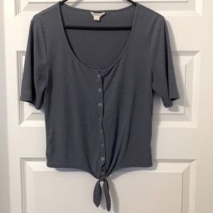 Aeropostale blue crop top